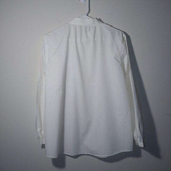 Isabella Bird Embroidered Button Down Long Sleeve Stand Color Shirt Size… - Picture 5 of 5